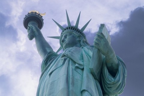 Uma das mais importantes, %u2018A Estátua da Liberdade%u2019, um presente dos franco-maçons franceses aos Estados Unidos. 