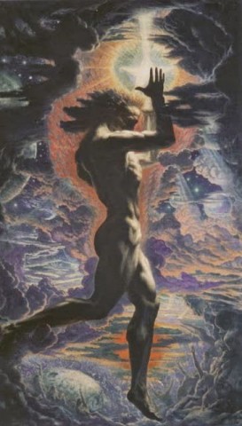 Prometeo por Jean Delville.