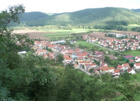 Localização improvável: a vila de Rothenstein parece um local improvável para o bunker