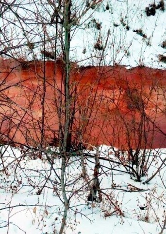 O rio ficou da cor de sangue por cerca de uma semana.