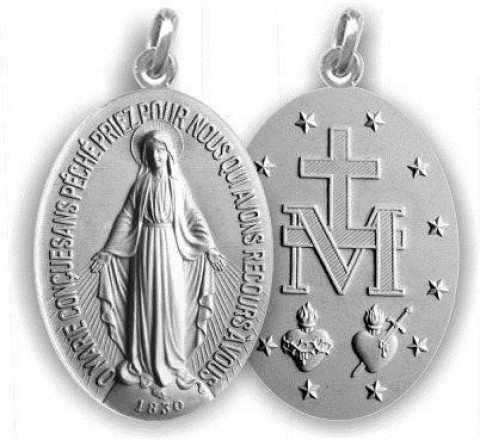 A Medalha Milagrosa oferecida por Nossa Senhora das Graças ao mundo em 27 de novembro de 1830. 