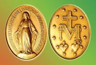 Medalha de Nossa Senhora das Graças, também conhecida como Medalha Milagrosa.