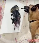 Se eu te falasse que um cachorro pinta a face de Jesus você acreditaria? (vídeo)