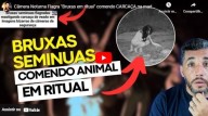 Bruxas flagradas comendo carcaça em imagens bizarras de câmeras de segurança (vídeo)