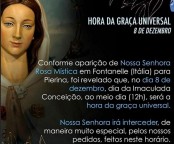 12h (Meio dia) do dia 08 de Dezembro - HORA DA GRAÇA UNIVERSAL