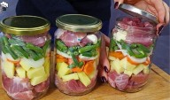 Conserve carne e legumes em potes e guarde-os sem eletricidade e sem refrigerador por mais de um ano! (vídeo)