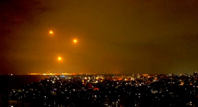 Imagens misteriosas no cÃ©u de Gaza. Foto: Twitter @MistOcultos