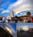 Nuvens lenticulares aparecem no céu do México