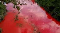 ‘...E O TERCEIRO ANJO DERRAMOU A SUA TAÇA NOS RIOS E NAS FONTES DAS ÁGUAS, E SE TORNARAM EM SANGUE”  (Ap. 16, 4) – Rio ficou vermelho em Qarawat Bani Zaid, perto de Ramallah, Palestina