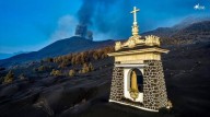 Imagem da Virgem resiste a erupção do vulcão em La Palma
