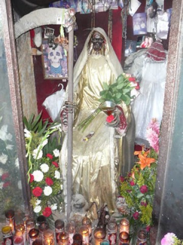 Imagem da Santa Morte.
