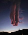 Estranha formação de nuvens fotografada na Polônia